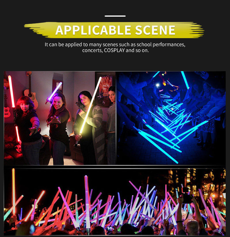 🔥2023 Nueva🔥 Cyberpunk Laser Sword，Efectos de sonido, escalable, siete colores，cosplay props