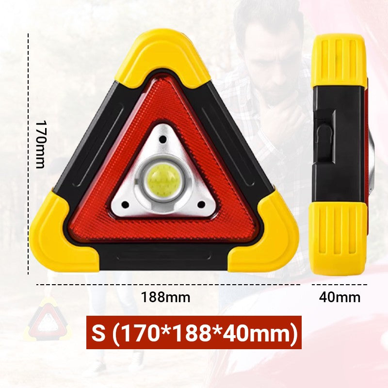 🚨 Luz Solar de Emergencia Triangular 2 en 1 – Advertencia y Seguridad en la Carretera 🛣️⚡