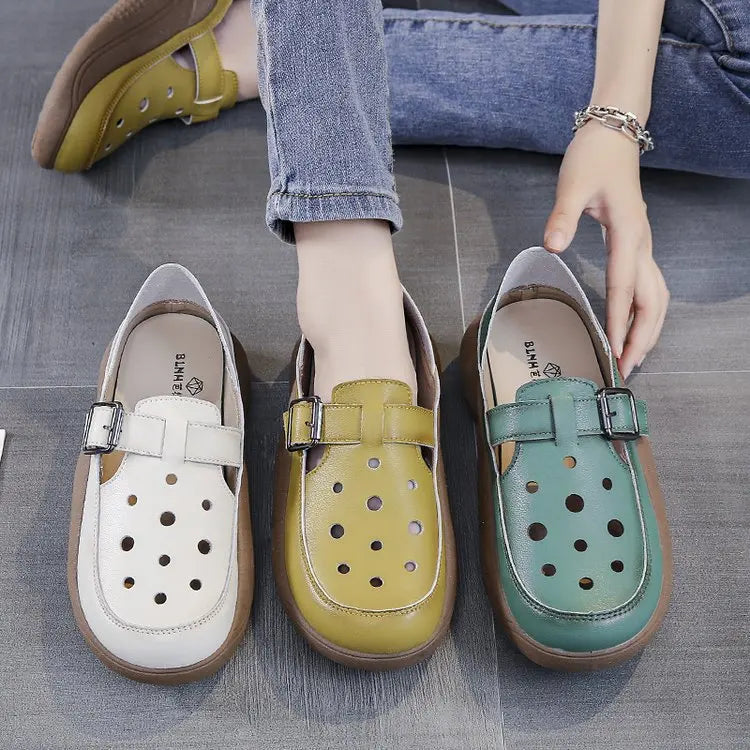 Mocassines Ortopédicos Cuero Suave Esencia Serenidad Mar, Alivio Superior Para Tus Pies