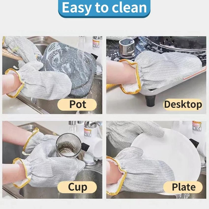 🧤✨ Guantes de Alambre para Lavar Platos – Resistentes a Cortes, Flexibles y Duraderos 🔥
