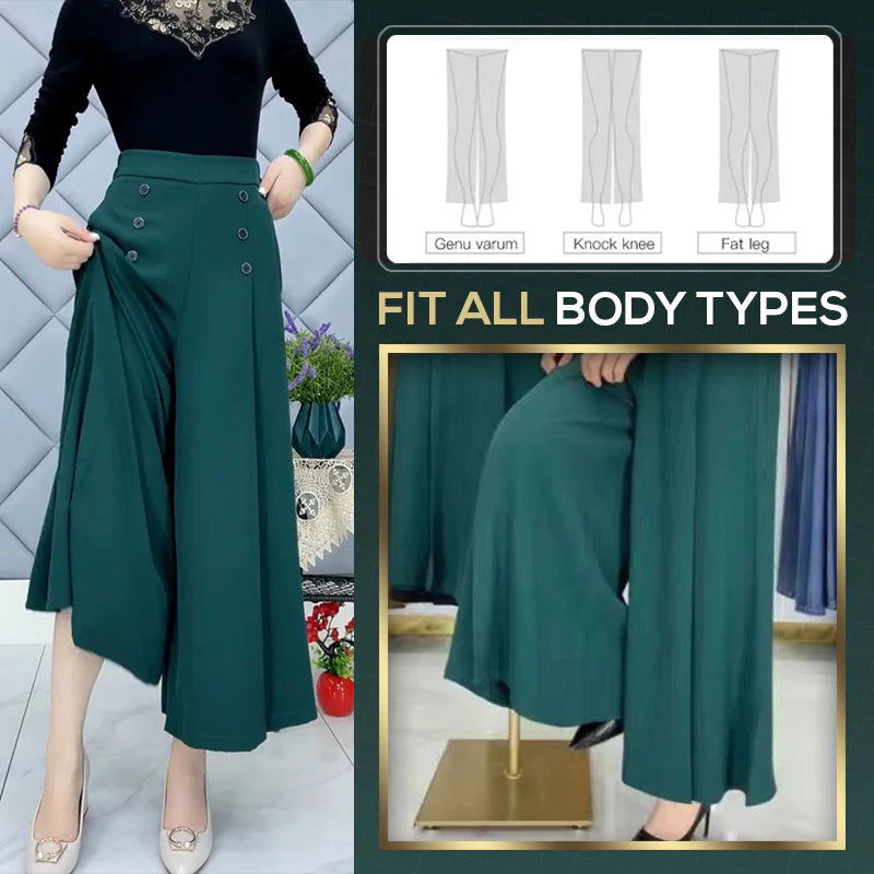 (50 % de descuento) Pantalones anchos plisados