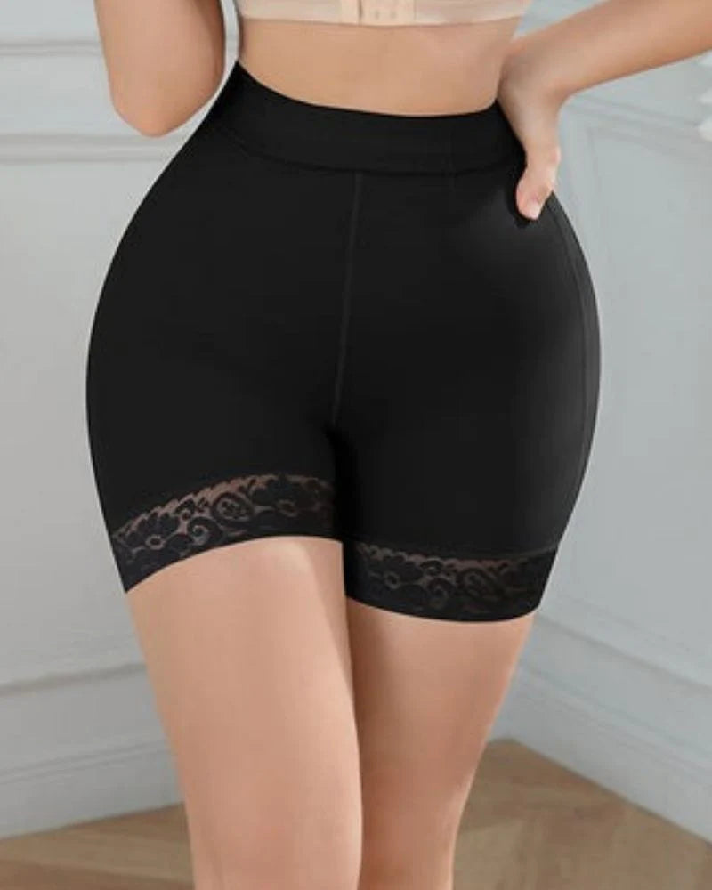 Shapshe® Faja Moldeadora Elevadora de Glúteos para Mujer, Encaje, Sin Costuras, Cuerpo Modelador, Negra