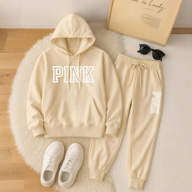 👚✨ Conjunto de Sudadera con Capucha Oversize y Pantalones de Chándal para Mujer – Comodidad y Estilo Casual para tu Día a Día 🌸💖