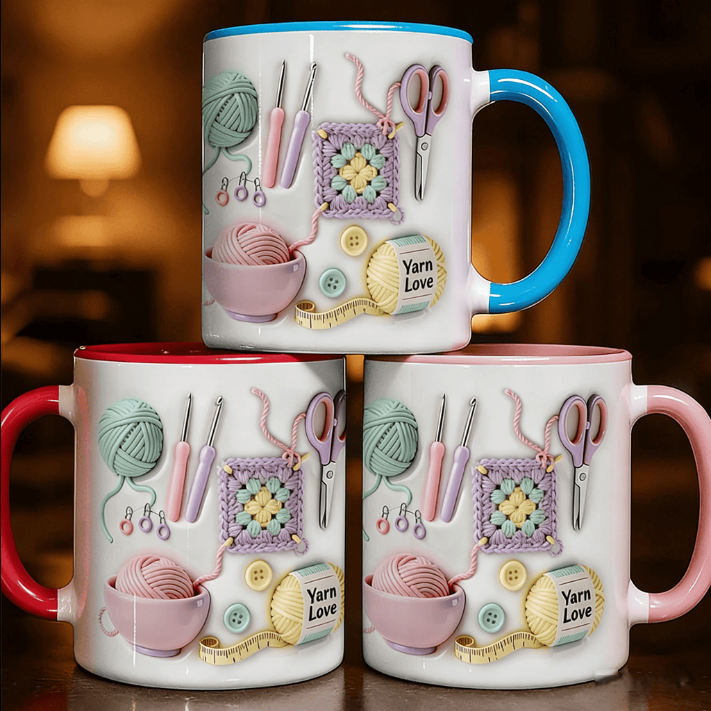 ⏰🔥 ÚLTIMO DÍA – ¡50% DE DESCUENTO! 🏆 Taza Yarn Love – Regalo Perfecto para Artesanos y Almas Creativas 💖 Más de 50.000 Unidades Vendidas ⚡ Casi Agotadas 💥