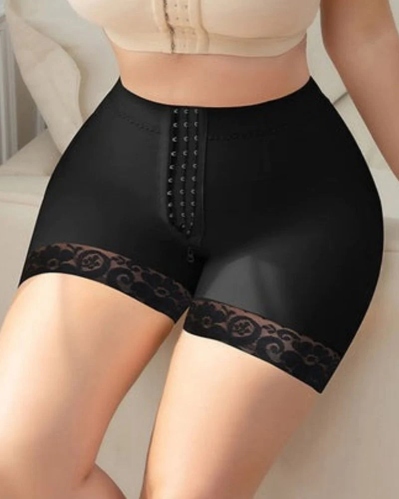 Shapshe® Shorts de Encaje Levanta Glúteos de Cintura Alta Negros