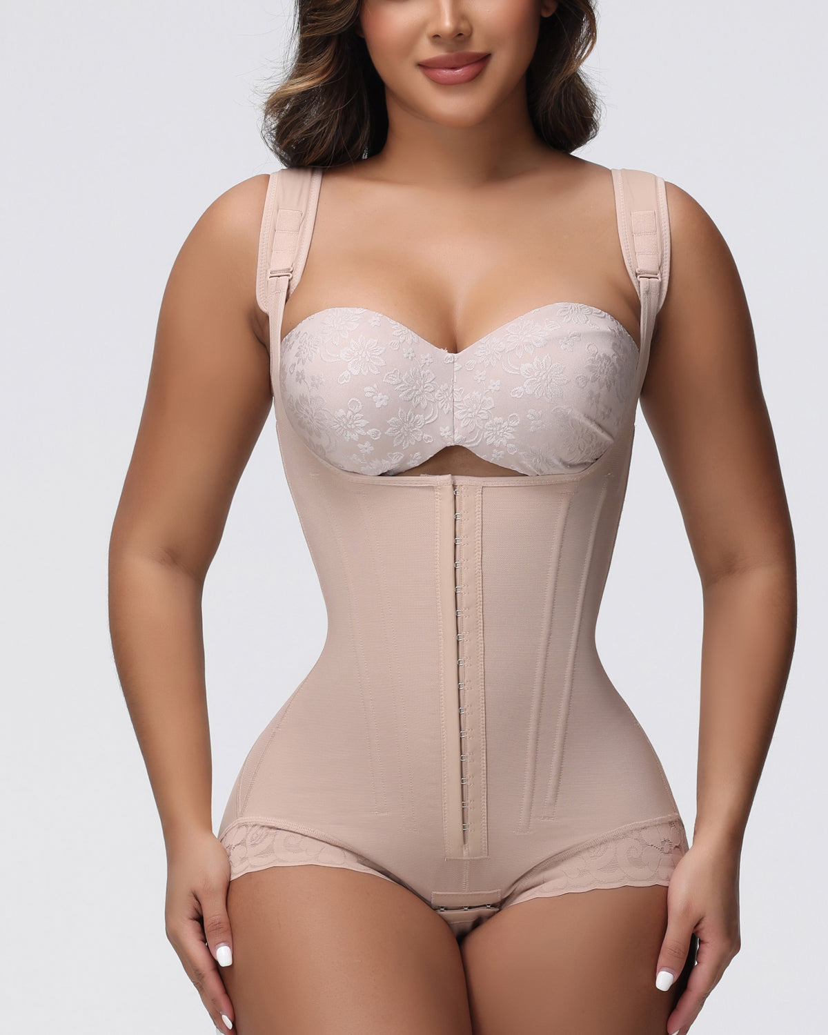 Shapshe® Fajas Colombianas Corset Moldeador Postparto Postcirugía con Varillas de Acero