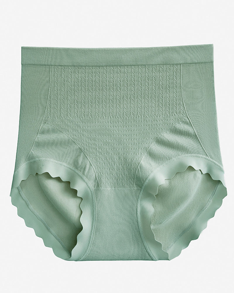 Bragas de tiro alto para mujer con entrepierna antibacteriana, pantaletas elásticas de cobertura total