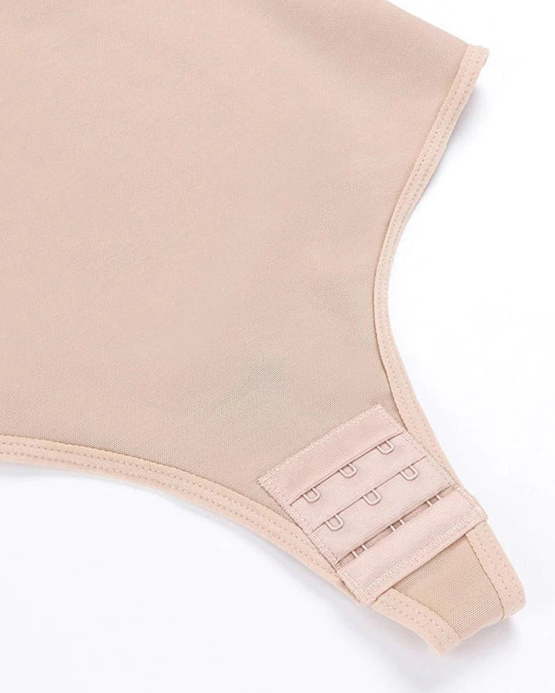 Body Shaper Sin Costuras con Control de Abdomen, Levanta Glúteos, Tanga y Espalda Descubierta