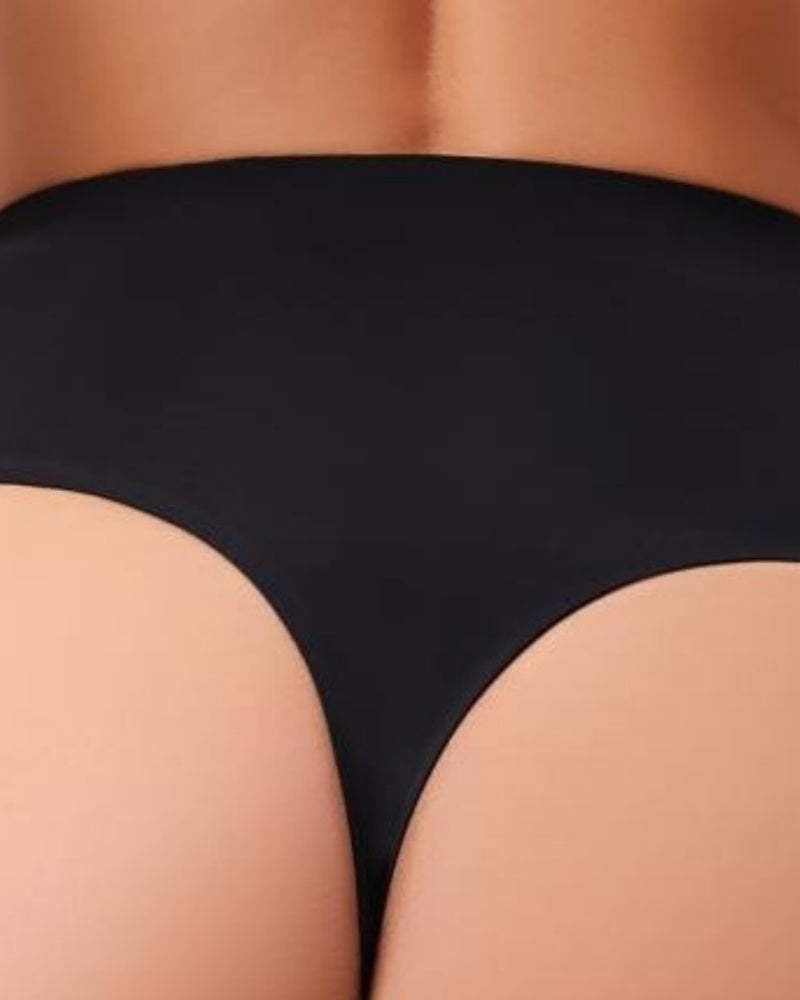 Tanga moldeadora sin costuras de tiro medio para mujer