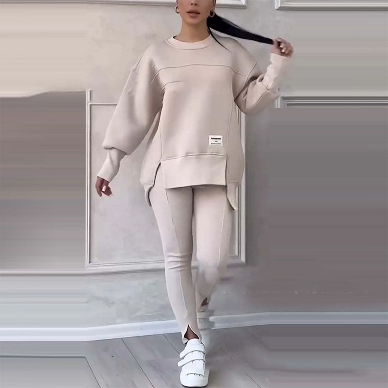 ✨👟 Conjunto Casual de Sudadera y Mallas para Mujer – Comodidad Moderna para Casa, Gym y Salidas Diarias 💖🔥