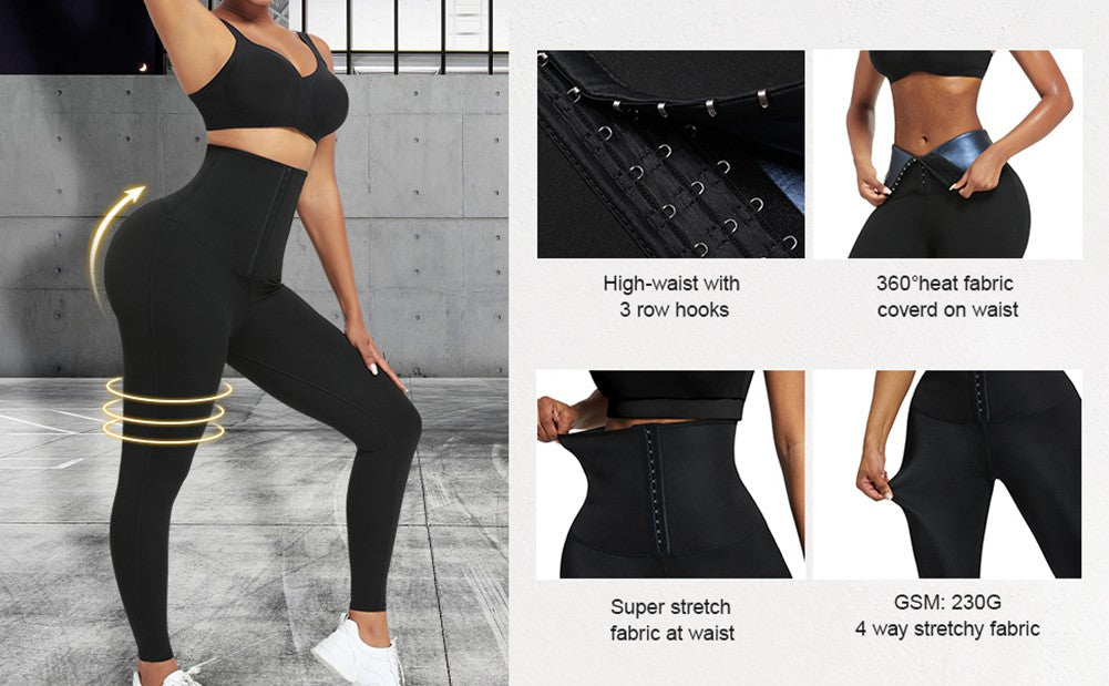 Leggings Moldeadores de Cintura Ancha con Alta Compresión y Levantamiento de Glúteos