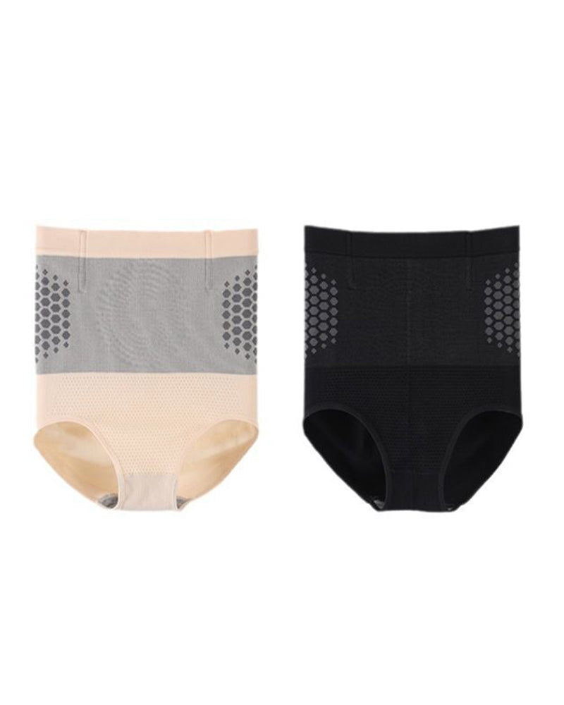 Panties Femeninos de Terapia Magnética para Calentar el Útero, Sin Costuras, de Cintura Alta y Control de Abdomen