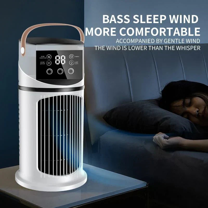❄️💨 ¡50% OFF! Ventilador Enfriador de Agua Multifuncional – Refresca y Humidifica tu Espacio