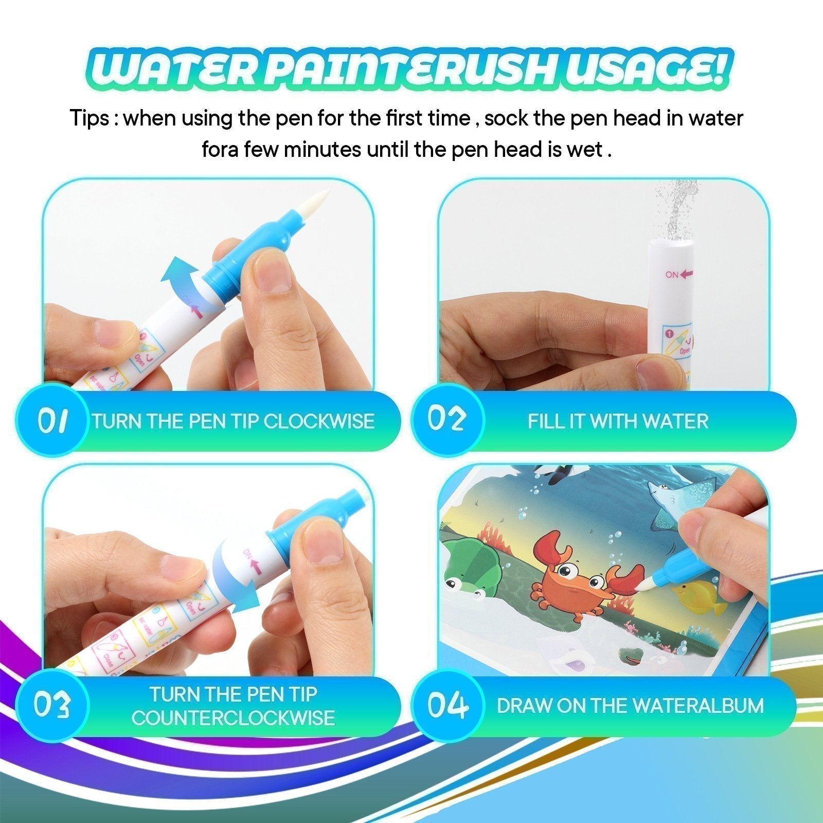 📚🎨🧠 ¡50% OFF por Tiempo Limitado! Libro Mágico de Agua para Niños – Compra 1 y Llévate 1 GRATIS 🎁✨