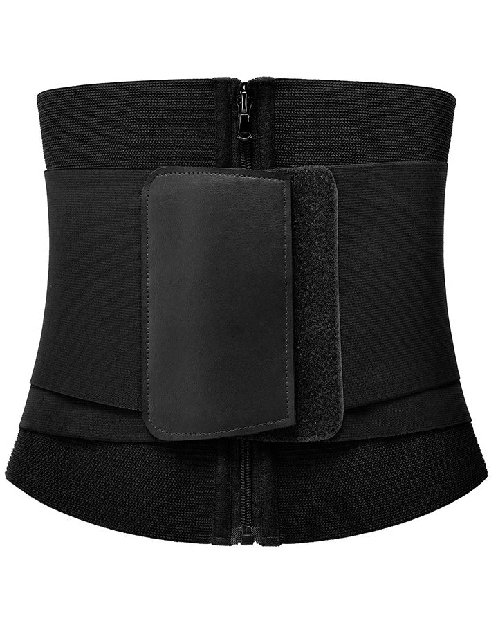 Corset Faja de Cintura con Cremallera y Doble Compresión
