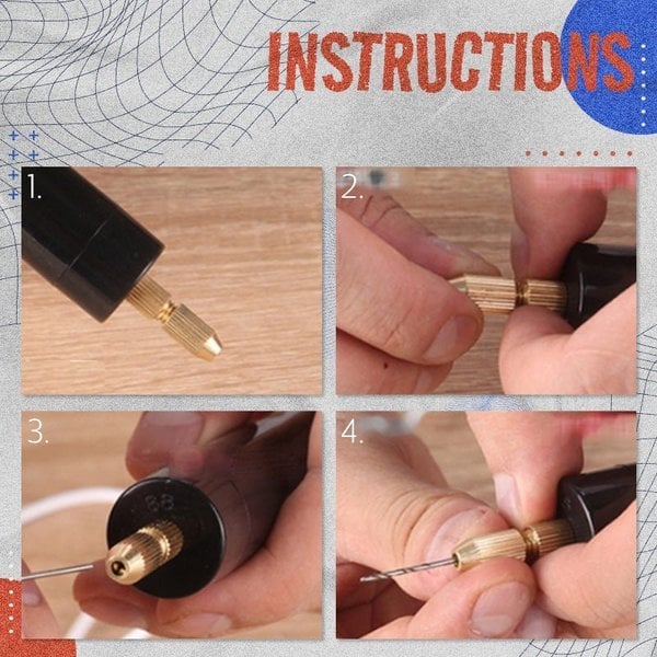 【45% OFF】Herramientas eléctricas de perforación de bricolaje