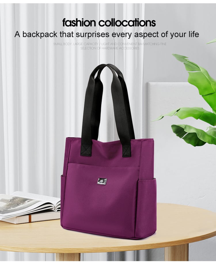 👜 Bolso de Hombro de Nailon Impermeable 🌧️ Con Múltiples Bolsillos de Gran Capacidad 🎒 Ideal para tu día a día ✨