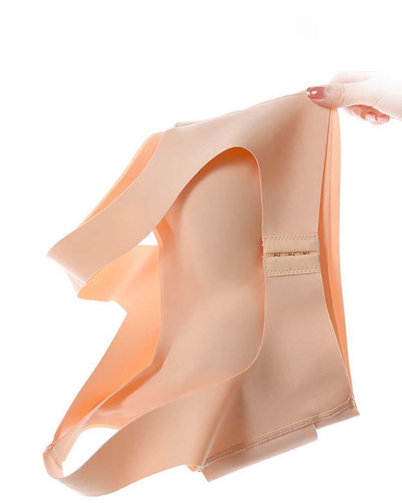 Sostén Push-Up Corrector para Mujer, Sin Costuras, Invisible, con Broche Frontal y Sin Aros