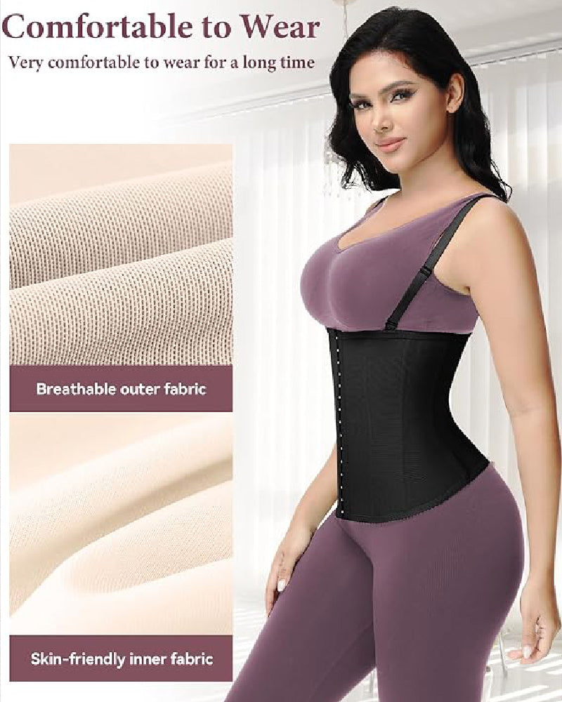 Shapshe® Faja Cinturilla Moldeadora de Uso Diario con Tirantes Removibles Corset Ajustable para Control de Abdomen