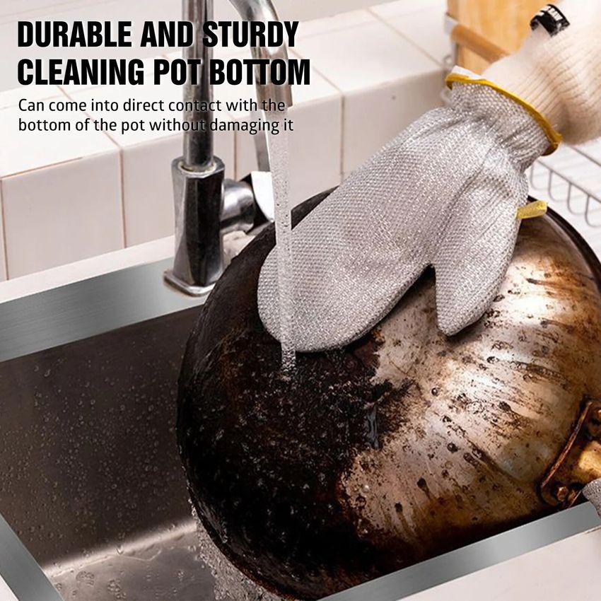 🧤✨ Guantes de Alambre para Lavar Platos – Resistentes a Cortes, Flexibles y Duraderos 🔥