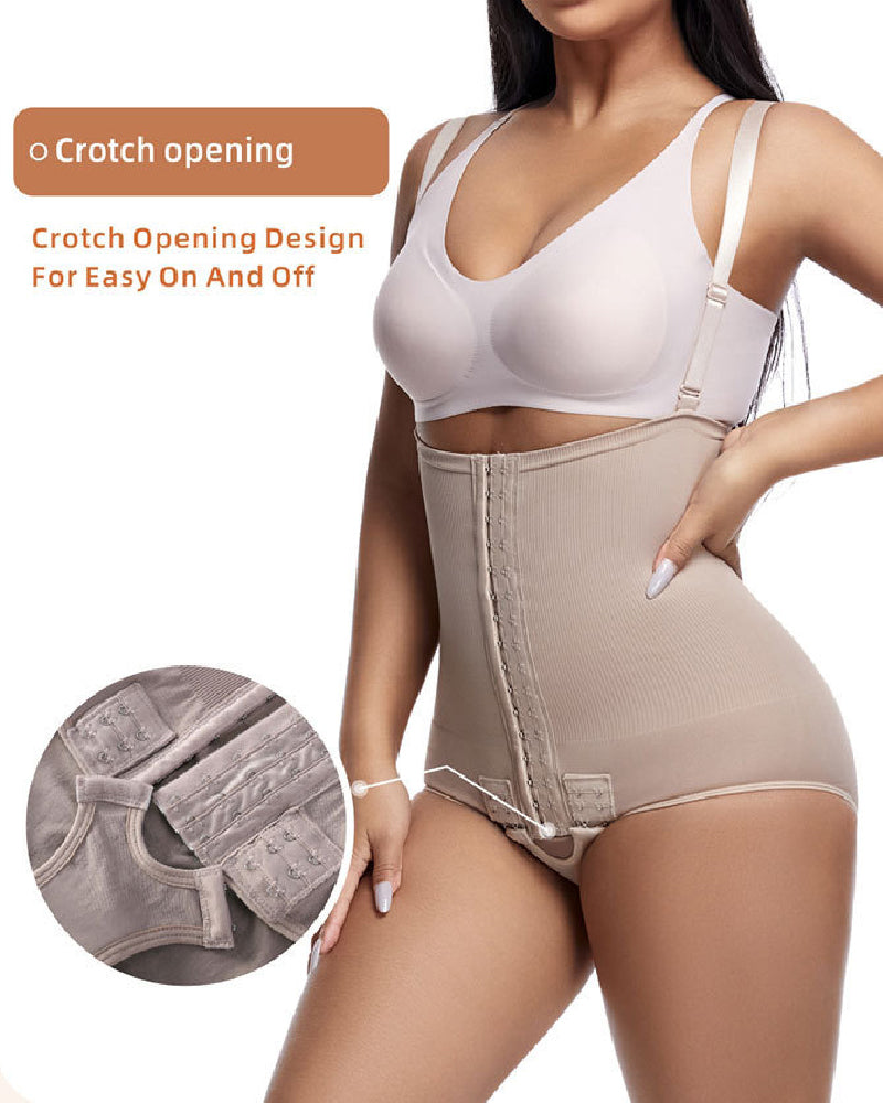 Modelador de Cintura Femenino con Control de Abdomen, Hebilla Ajustable y Apertura Frontal en el Busto