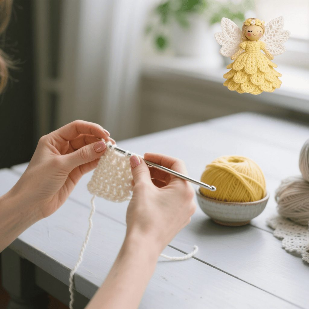 👼 ¡Solo Hoy! 50% OFF en el Kit para Tejer tu Ángel ✨ Todo lo que Necesitas: Hilo Acrílico, Agujas e Instrucciones para Principiantes 🧶