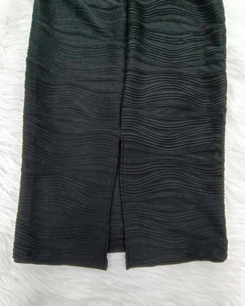 Vestido Midi Ajustado con Corset Fruncido y Tirantes Finos para Mujer