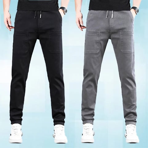 🔥👖 Pantalones Cargo Altos, Elásticos y Duraderos con Múltiples Bolsillos 💼✨