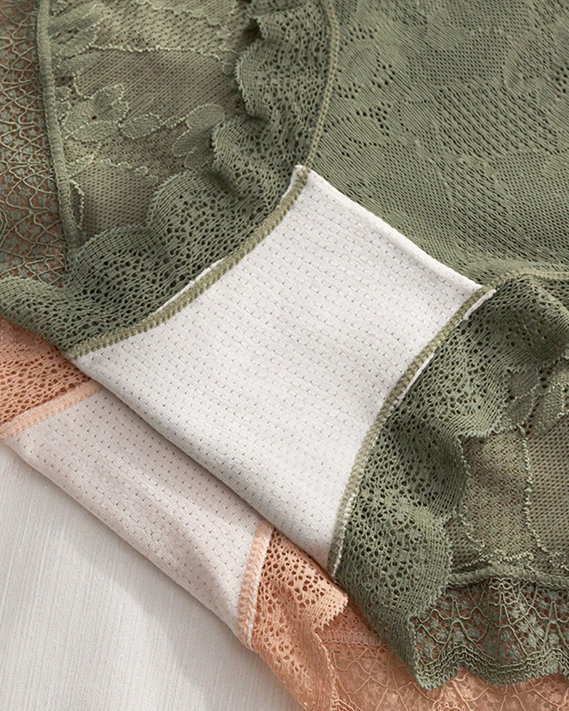 Ropa Interior de Encaje de Seda para Dama