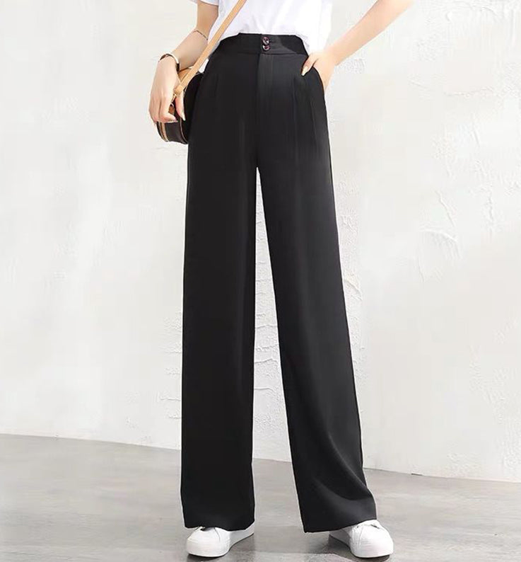 💞 Pantalones Informales de Pierna Ancha para Mujer – Estilo Cómodo y Elegante para Todos los Días ✨👖