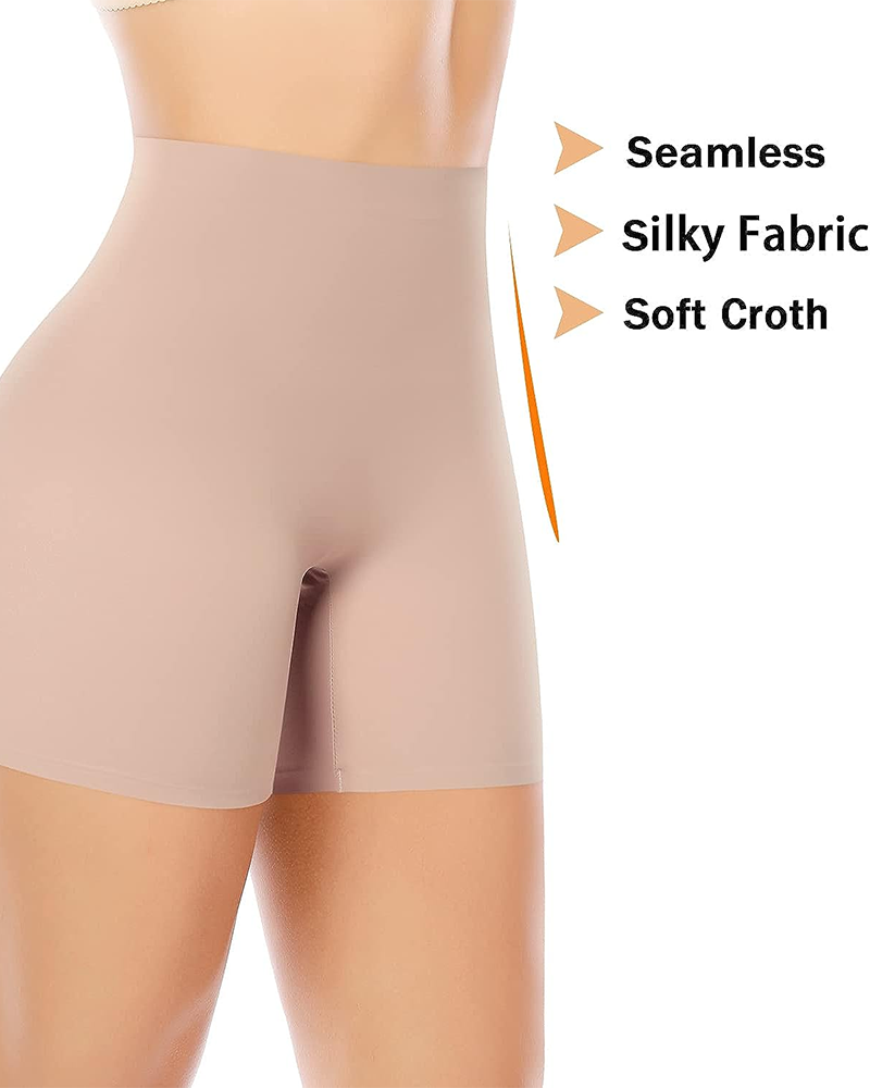 Panties tipo short moldeadores sin costuras con control de abdomen para mujer