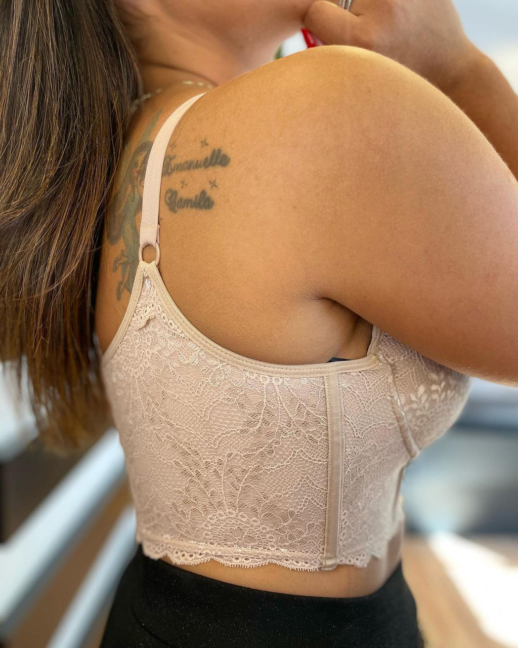 Sostenedor Modelador Push Up de Encaje para Mujer