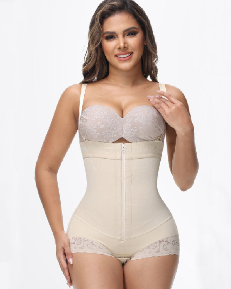 Shapshe® Fajas Colombianas Moldeadoras con Cremallera, Control de Abdomen, Abrir en el Busto, Prenda de Compresión Shapewear