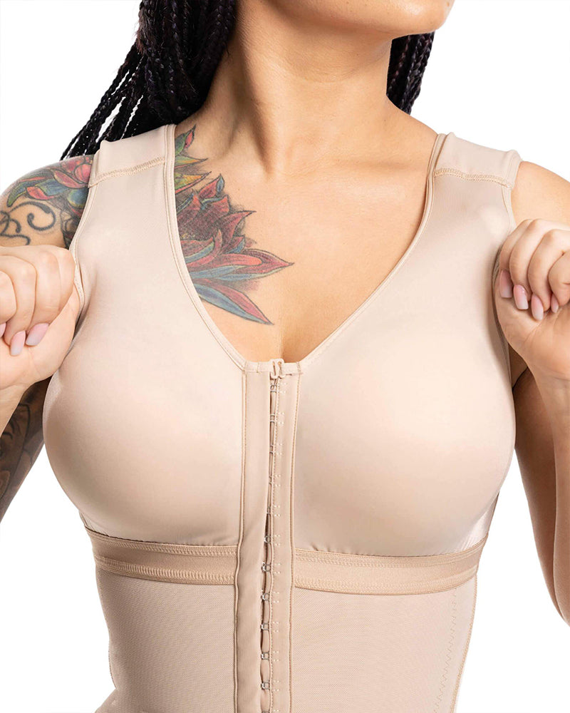 Fajas Colombianas Moldeadoras con Control Ajustable de Abdomen y Sostén