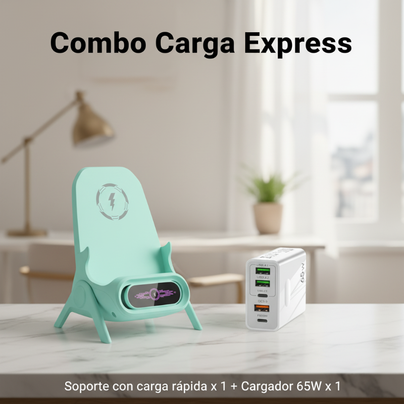 📱🔥 ¡50% OFF por Tiempo Limitado! Soporte para Teléfono con Carga Inalámbrica Rápida 360° – ¡2ª Unidad al 50% EXTRA! ⚡🚗