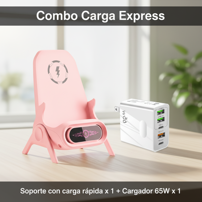 📱🔥 ¡50% OFF por Tiempo Limitado! Soporte para Teléfono con Carga Inalámbrica Rápida 360° – ¡2ª Unidad al 50% EXTRA! ⚡🚗