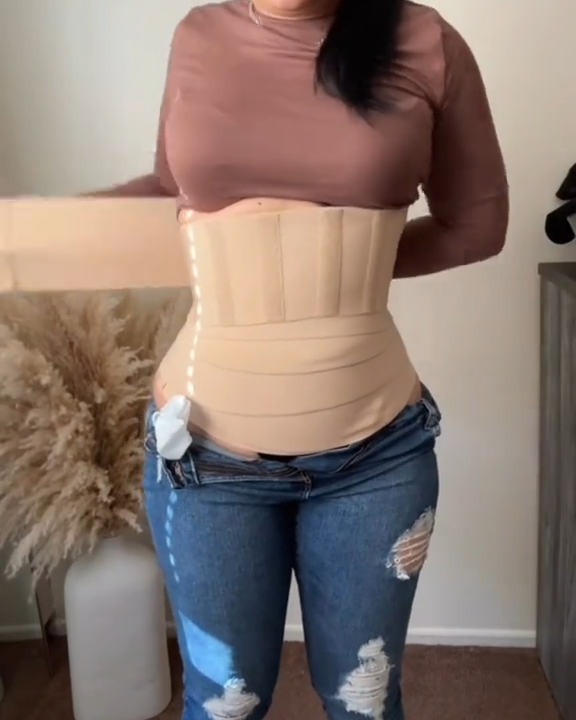 Faja Reductora para Mujer Cinturón Moldeador Cintura Faja Abdomen Talla Plus Banda Ajustable