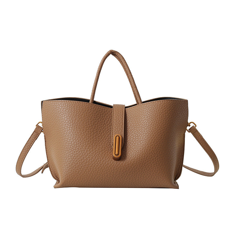 Bolso de mano elegante de mujer, de color liso y estilo francés