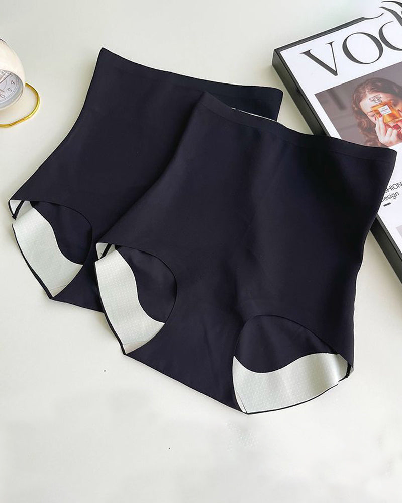 Panties moldeadores de cintura alta para mujer, sin costuras, control de abdomen y sin enrollamiento