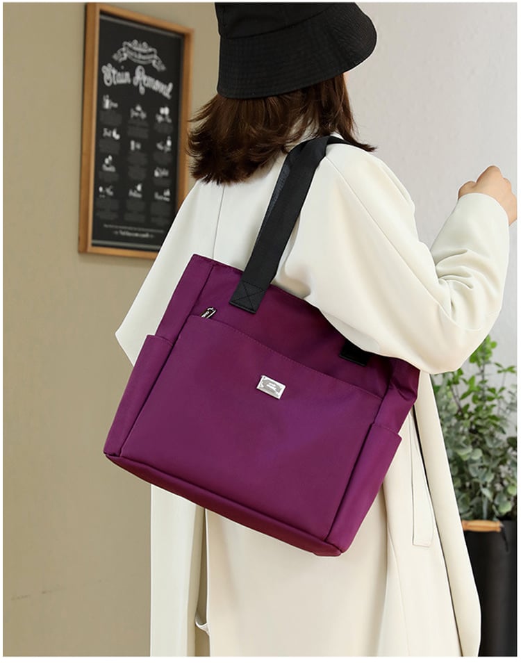 👜 Bolso de Hombro de Nailon Impermeable 🌧️ Con Múltiples Bolsillos de Gran Capacidad 🎒 Ideal para tu día a día ✨