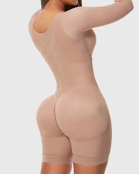 Shapshe® Moldeador Corporal Completo Faja Colombiana de Manga Larga con Fuerte Compresión para Busto Completo
