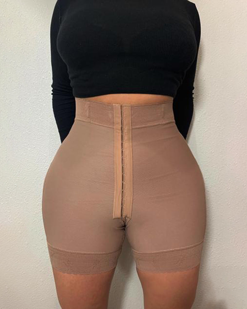 Shapshe® Prenda de Alta Compresión Levanta Glúteos Panty con 3 Ganchos y Ojos Short Moldeador