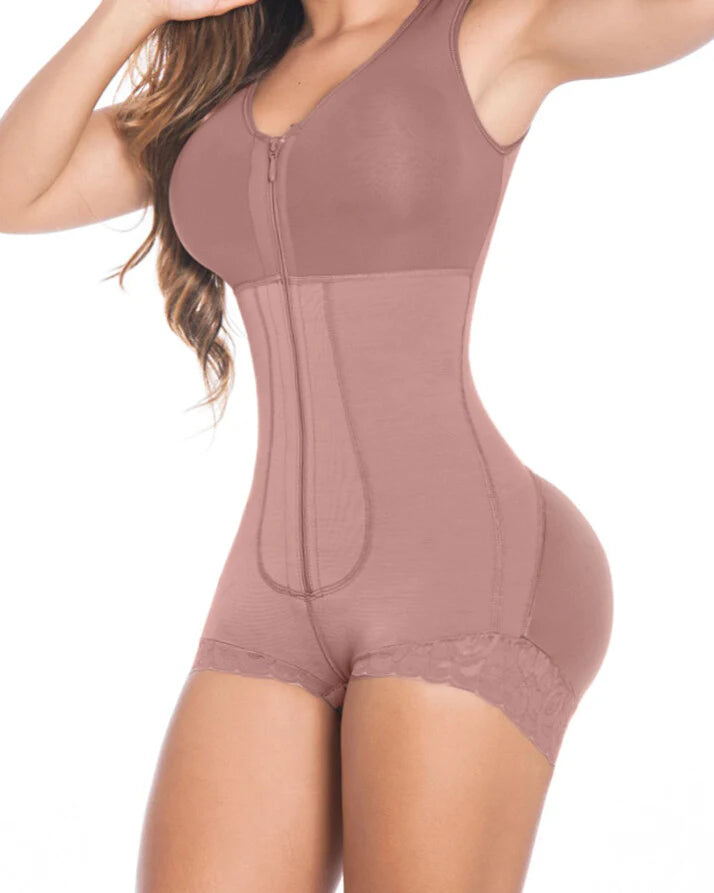 Shapshe® Faja Moldeadora de Cuerpo Completo para Mujer Postparto con Control de Abdomen y Cierre de Cremallera
