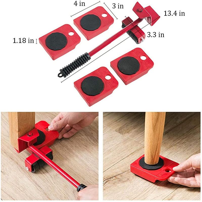 🔥✨ Mueble con Sistema de Elevación – 4 Bloques Deslizantes, Capacidad de Carga de 150kg y Rodillos para Proteger el Piso 🏠🔧