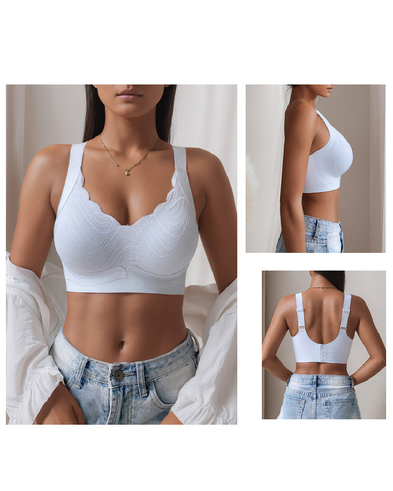 Sostén Fino Ajustable para Mujer, Sin Costuras ni Varillas, Anticaída y Reductor