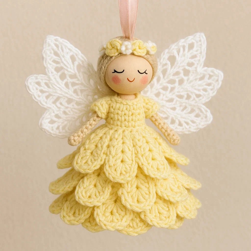 👼 ¡Solo Hoy! 50% OFF en el Kit para Tejer tu Ángel ✨ Todo lo que Necesitas: Hilo Acrílico, Agujas e Instrucciones para Principiantes 🧶