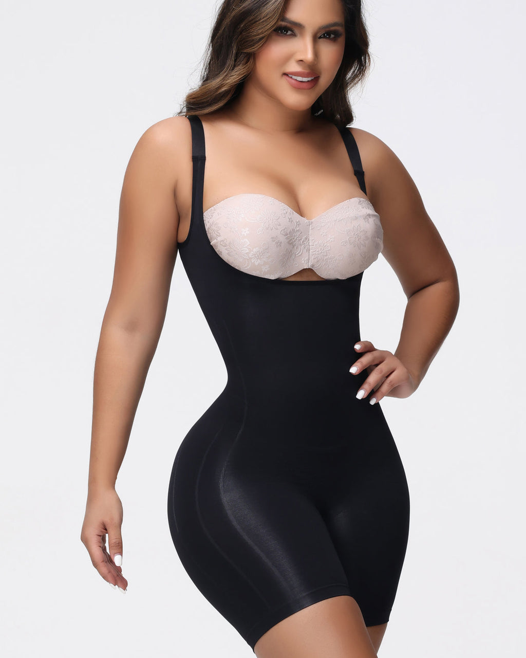 Shapshe® Body Moldeador Sin Costuras con Escote Abierto y Control de Abdomen