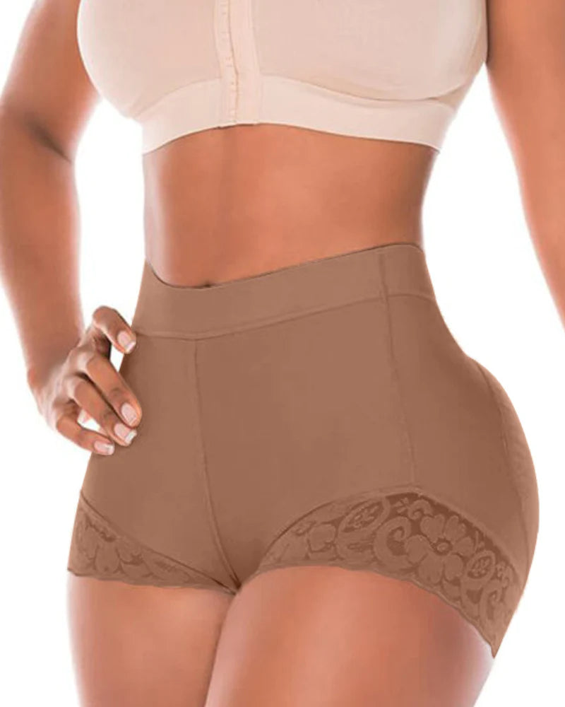 Shapshe® Short Modelador de Cintura Alta para Mujer con Realce de Caderas y Control de Abdomen en Encaje