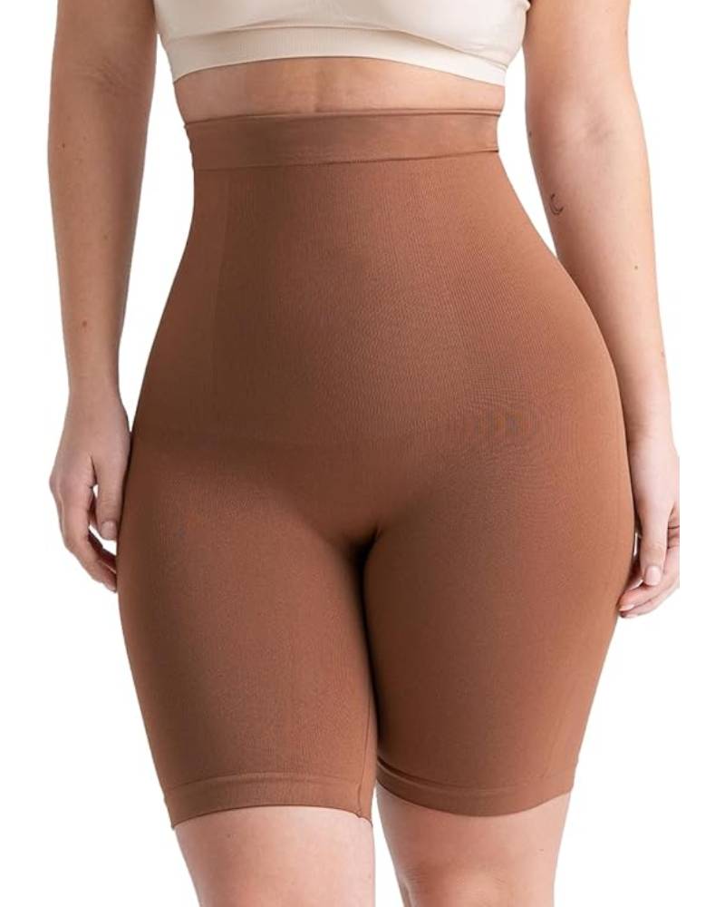 Shorts Moldeadores de Cintura Alta con Control de Abdomen y Reductor de Muslos