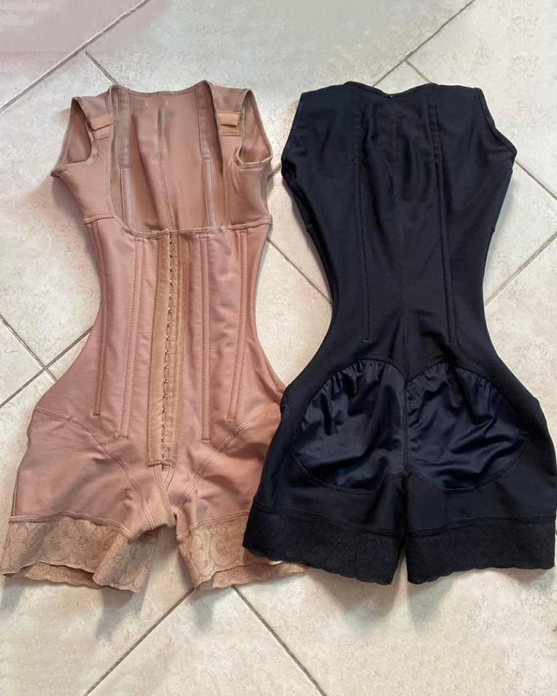 Shapshe® Faja Moldeadora de Cintura con Varillas para Mujer, Postcirugía, Alta Compresión y Escote Abierto